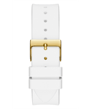 Buy Shop Guess Venus Diamonds White Dial White Rubber Strap Watch for Women - GW0118L5 USA Online