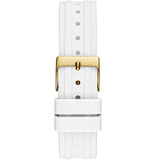 Buy Shop Guess Venus Diamonds White Dial White Rubber Strap Watch for Women - GW0118L5 USA Online