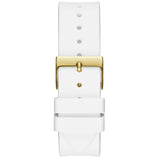 Buy Shop Guess Venus Diamonds White Dial White Rubber Strap Watch for Women - GW0118L5 USA Online