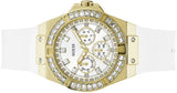 Buy Shop Guess Venus Diamonds White Dial White Rubber Strap Watch for Women - GW0118L5 USA Online