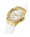Buy Shop Guess Venus Diamonds White Dial White Rubber Strap Watch for Women - GW0118L5 USA Online