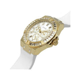 Buy Shop Guess Venus Diamonds White Dial White Rubber Strap Watch for Women - GW0118L5 USA Online