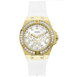Buy Shop Guess Venus Diamonds White Dial White Rubber Strap Watch for Women - GW0118L5 USA Online