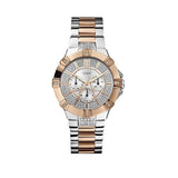 Buy Shop Guess Vista Analog Diamonds Silver Dial Two Tone Steel Strap Watch for Women - W0024L1 USA Online