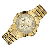 Buy Shop Guess Vista Diamonds Gold Dial Gold Steel Strap Watch for Women - W13573L1 USA Online