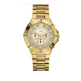 Buy Shop Guess Vista Diamonds Gold Dial Gold Steel Strap Watch for Women - W13573L1 USA Online