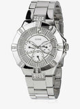 Buy Shop Guess Vista Diamonds Silver Dial Silver Steel Strap Watch for Women - W12080L1 USA Online