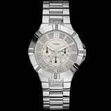 Buy Shop Guess Vista Diamonds Silver Dial Silver Steel Strap Watch for Women - W12080L1 USA Online