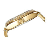 Buy Shop Guess Viva Diamonds Gold Dial Gold Steel Strap Watch for Women - W0111L2 USA Online