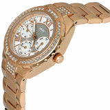 Buy Shop Guess Viva Diamonds Gold Dial Gold Steel Strap Watch for Women - W0111L2 USA Online