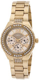 Buy Shop Guess Viva Diamonds Gold Dial Gold Steel Strap Watch for Women - W0111L2 USA Online