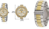 Buy Shop Guess Viva Diamonds Silver Dial Two Tone Steel Strap Watch for Women - W0111L5 USA Online
