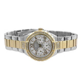 Buy Shop Guess Viva Diamonds Silver Dial Two Tone Steel Strap Watch for Women - W0111L5 USA Online