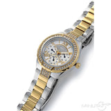 Buy Shop Guess Viva Diamonds Silver Dial Two Tone Steel Strap Watch for Women - W0111L5 USA Online