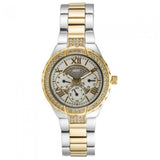 Buy Shop Guess Viva Diamonds Silver Dial Two Tone Steel Strap Watch for Women - W0111L5 USA Online