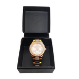 Buy Shop Guess Viva Diamonds White Dial Rose Gold Steel Strap Watch for Women - W0111L3 USA Online