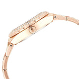 Buy Shop Guess Viva Diamonds White Dial Rose Gold Steel Strap Watch for Women - W0111L3 USA Online