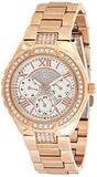 Buy Shop Guess Viva Diamonds White Dial Rose Gold Steel Strap Watch for Women - W0111L3 USA Online