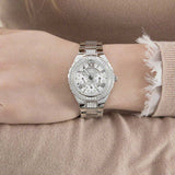 Buy Shop Guess Viva Quartz Silver Dial Silver Steel Strap Watch For Women - W0111l1 USA Online