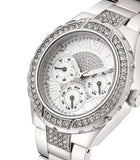 Buy Shop Guess Viva Quartz Silver Dial Silver Steel Strap Watch For Women - W0111l1 USA Online