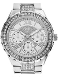 Buy Shop Guess Viva Quartz Silver Dial Silver Steel Strap Watch For Women - W0111l1 USA Online