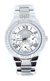 Buy Shop Guess Viva Quartz Silver Dial Silver Steel Strap Watch For Women - W0111l1 USA Online