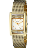 Buy Shop Guess Nouveau Diamonds Gold Dial Gold Mesh Bracelet Watch for Women - W0127L2 USA Online