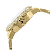 Buy Shop Guess Dazzler Diamonds Silver Dial Gold Steel Strap Watch for Women - W0335L2 USA Online