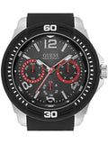 Buy Shop Guess Tread Black Dial Black Rubber Strap Watch for Men - W0967G1 USA Online