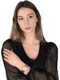 Buy Shop Guess Muse Quartz Silver Dial Rose Gold Steel Strap Watch For Women - W1008L3 USA Online
