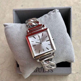 Buy Shop Guess Vanity Silver Dial Silver Steel Strap Watch for Women - W1029L1 USA Online