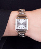 Buy Shop Guess Vanity Silver Dial Silver Steel Strap Watch for Women - W1029L1 USA Online