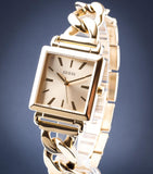 Buy Shop Guess Vanity Gold Dial Gold Steel Strap Watch for Women - W1029L2 USA Online