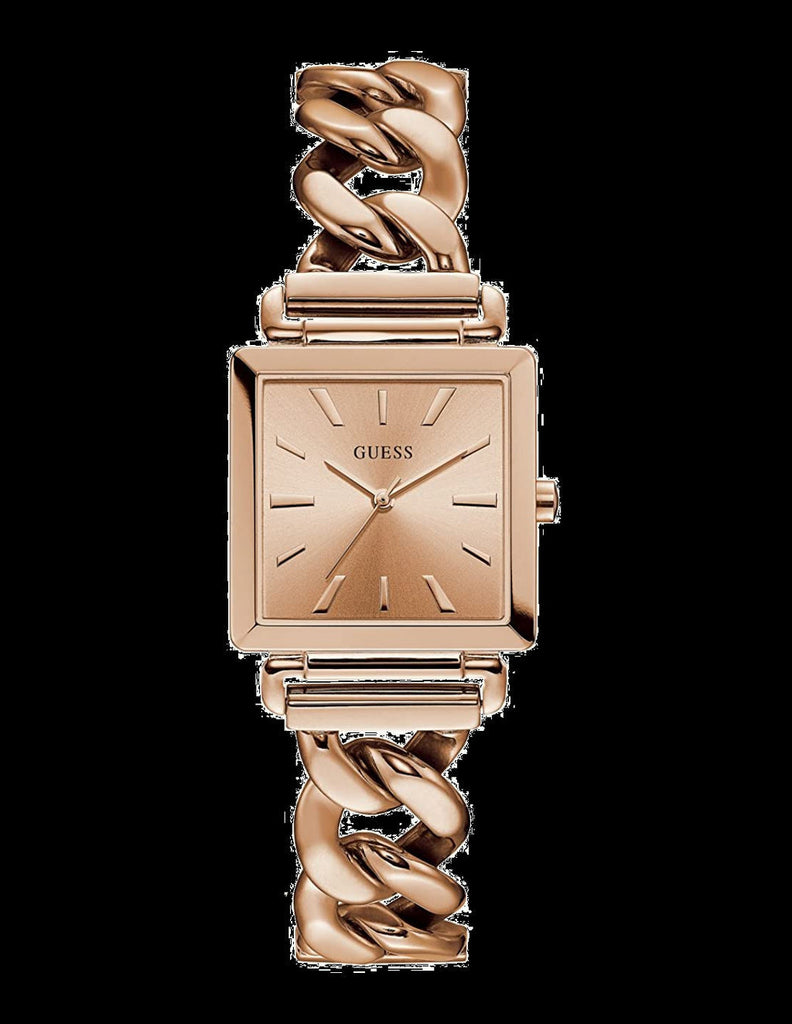 Buy Shop Guess Vanity Rose Gold Dial Rose Gold Steel Strap Watch for Women - W1029L3 USA Online