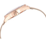 Buy Shop Guess Tri Glitz Quartz Diamonds Rose Gold Dial Rose Gold Mesh Bracelet Watch For Women - W1142L4 USA Online