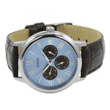 Buy Shop Guess Wafer Analog Blue Dial Brown Leather Strap Watch For Men - W0496G2 USA Online