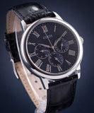Buy Shop Guess Wafer Chronograph Quartz Blue Dial Blue Leather Strap Watch For Men - W0496G3 USA Online
