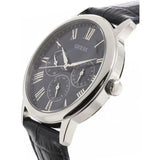 Buy Shop Guess Wafer Chronograph Quartz Blue Dial Blue Leather Strap Watch For Men - W0496G3 USA Online