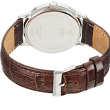 Buy Shop Guess Wafer Quartz White Dial Brown Leather Strap Watch For Men - W70016G2 USA Online