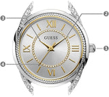 Buy Shop Guess Whisper Silver Dial Gold Mesh Bracelet Watch for Women - W1084L2 USA Online