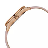 Buy Shop Guess Wonderlust Beige Dial Pink Leather Strap Watch for Women - W1065L1 USA Online