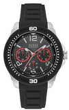 Buy Shop Guess Tread Black Dial Black Rubber Strap Watch for Men - W0967G1 USA Online