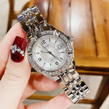 Buy Shop Guess Water Pro Diamonds Silver Dial Silver Steel Strap Watch For Women - G75511M USA Online