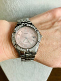 Buy Shop Guess Water Pro Diamonds Silver Dial Silver Steel Strap Watch For Women - G75511M USA Online