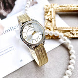 Buy Shop Guess Whisper Silver Dial Gold Mesh Bracelet Watch for Women - W1084L2 USA Online