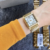 Buy Shop Guess White Dial Gold Mesh Bracelet Watch For Women - W0826L2 USA Online