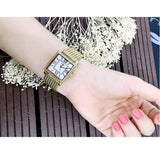 Buy Shop Guess White Dial Gold Mesh Bracelet Watch For Women - W0826L2 USA Online