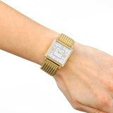 Buy Shop Guess White Dial Gold Mesh Bracelet Watch For Women - W0826L2 USA Online