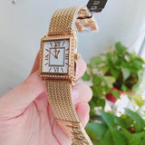 Buy Shop Guess White Dial Gold Mesh Bracelet Watch For Women - W0826L2 USA Online