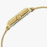 Buy Shop Guess White Dial Gold Mesh Bracelet Watch For Women - W0826L2 USA Online